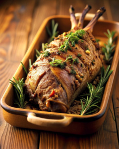 Baked lamb