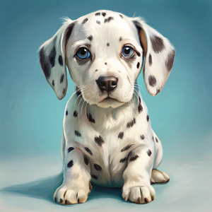 perro  dalmata bebe