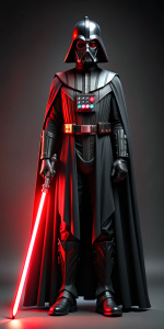 starwars full body darth vader light saber