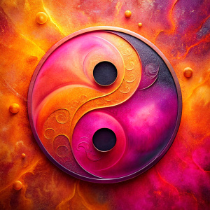 Yin Yang, dragon like yin, phenix like yang