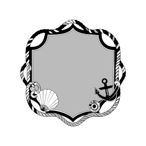 Capture the essence of the sea with our maritime border design, adorned ...
