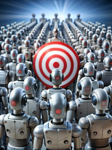 target audience but with robots