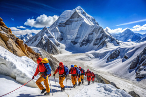 The Chinese mountaineering team's first ascent of Qomolangma to define boundaries