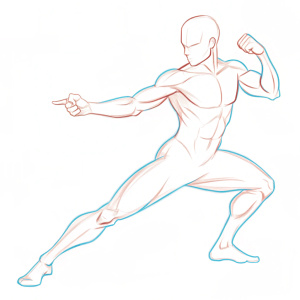Simple Line art drawing, male body jump fight pose sketchup stamp for drawing, different shot angle pose, single line, line art, white background, clean outline, black line, whitout face