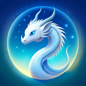 white dragon icon for videogame