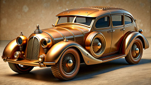 a steampunk car