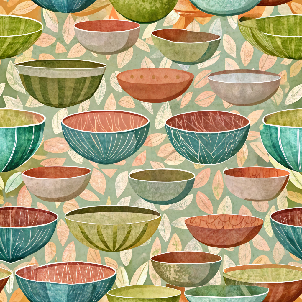Create prints inspired by bowls