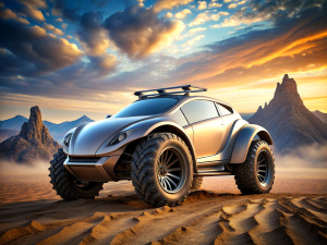 Luxury ultra futuristic off-road car