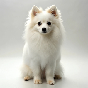 Cute American Eskimo Dog