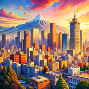 anime background city