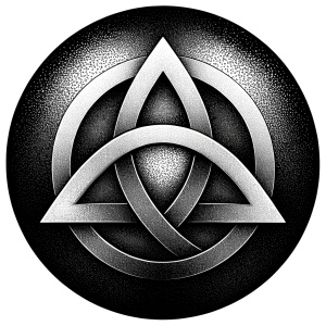 nordic symbol Odins-Knoten oder das Valknut Symbol