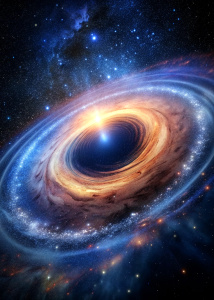 galaxy with supermassive black hole