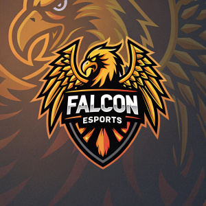 Falcon Esports, logo redesign. Team Falcon with a detailed phoenix mascot, invites new members to join.