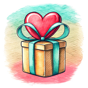 valentine gift vector