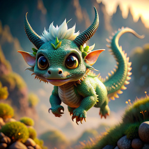 dragon shen long, chibi, fighting