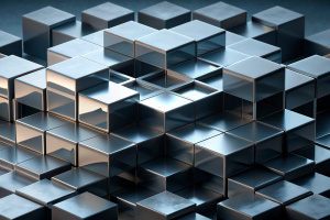 abstract 3d render black background closeup cubes pattern background microsoft style elegant minimal surface 