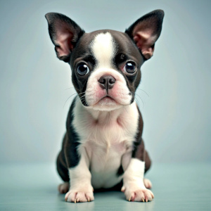 Cute baby Boston Terrier