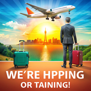 Imagen de publicidad de oferta de empleo para agencia de viajes