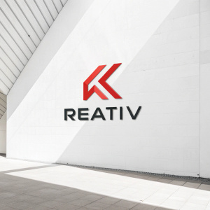 The Reativ logo features a bold geometric 'K' in bright red, alongside clean, modern text spelling out 'REATIV'.