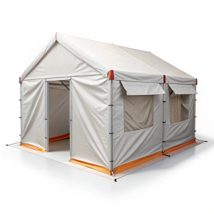 Quarantine Tent on white background