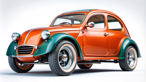citroen-2cv-hot-rod--big-whells--Low-profile chassis- realist-- 