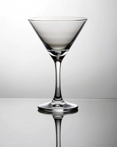 minimalist 1 Cocktail glass on a white background