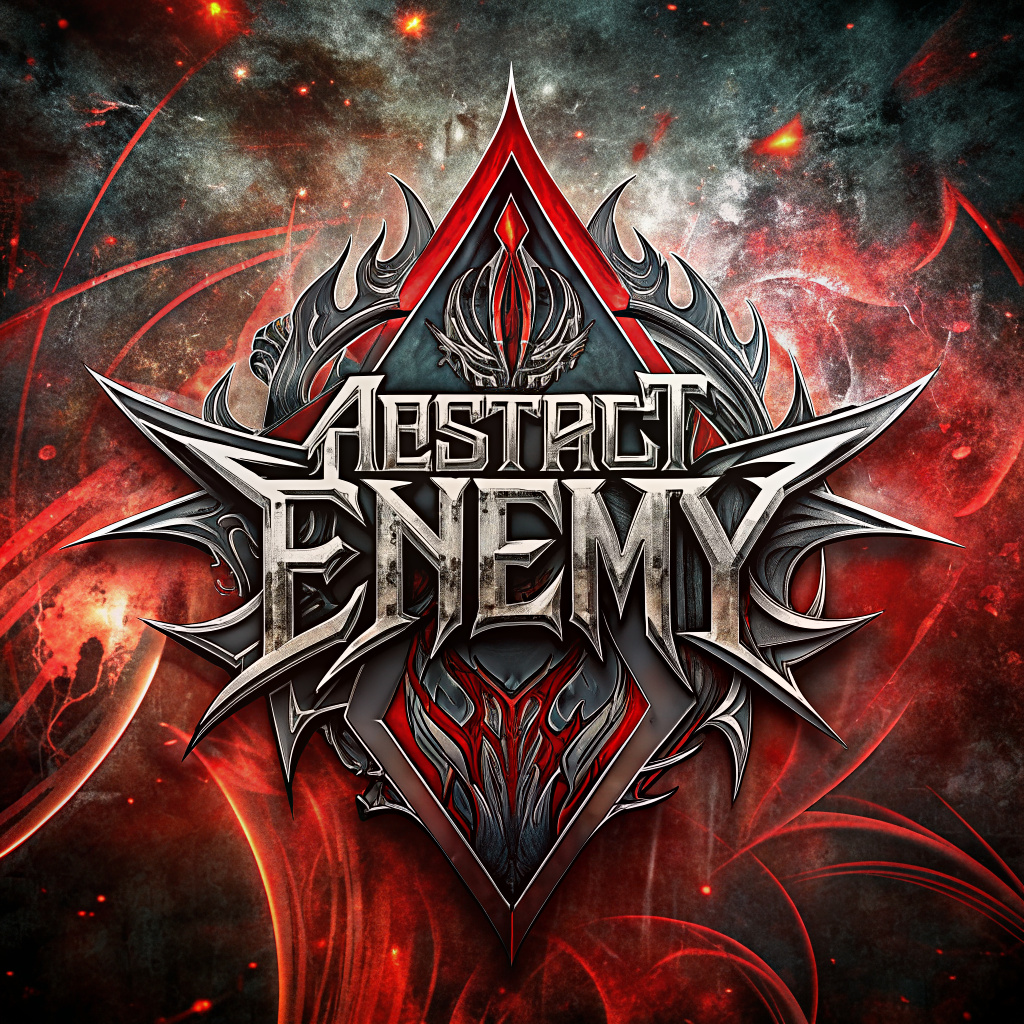 a logo for a death metal band called "Abstract Enemy" text