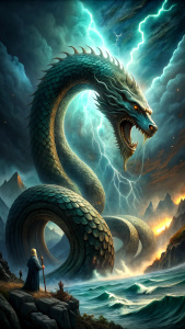 1. Jörmungandr (World Serpent):

One of Loki's most significant and intriguing children, Jörmungandr is known as a massive serpent that encircles the world. In mythology, it plays a crucial role as one of the triggers for Ragnarok.