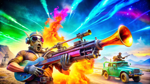 steampunk music, mad max fury road guns