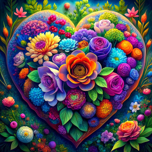 flowers, flowers, love, color, valentine day, heart love