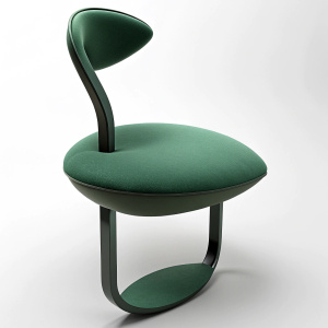 garden outdoor chair inspired algae in mix of minimalistic and bauhaus style 