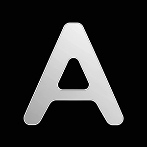 Lettre "A"white background  , 