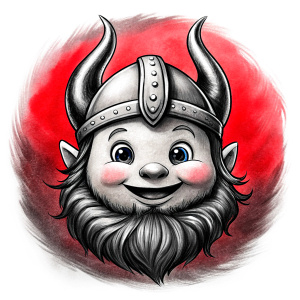 happy viking baby face perfect realistic art, high-definition, high-definition grey and black, white background 