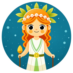 ancient greek goddess persephone, amigurumi, crochet, doll