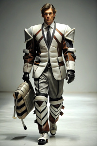 fashion design for hockey players, aggressive, high fashion
