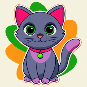 stickers, style cartoon,a cute cat,white border,high quality, colorful, Detailed illustration, awesome full color,


