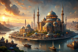 istanbul manzarası,arkada ayasofya cami,gemiler,modern,2024 senesi,4k,ultra detaylı,ultra net,sinematik görüntü,sinematik ışıklandırma