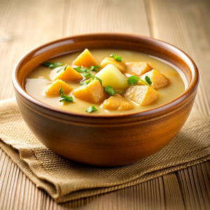 Sopa de patata y cebolla 