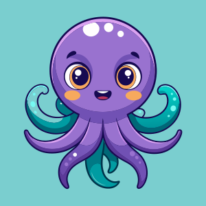 A cute octopus mascot