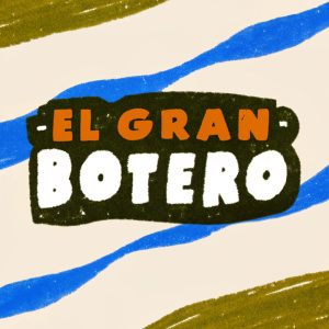 The El Gran Botero logo, featuring a retro, bold design with black text on a white background. The main text 'El Gran Botero' is prominently displayed in a larger, eye-catching style.