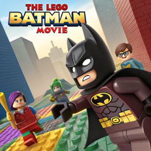 Dynamic digital illustration for the DVD cover of 'The Lego Batman Movie'. Showcases vibrant and detailed scenes featuring Batman, Robin, The Joker, and other iconic DC Super Heroes in a Lego-themed universe.