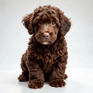 Cute Barbet dog puppy