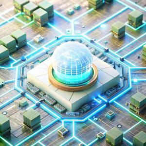 map, 3d, cyberpunk, 
wafer, network, 
circuit, YGGDRASIL 