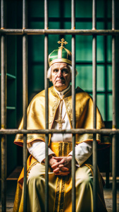 Santo papa pio VI preso na cadeia idade média realista 