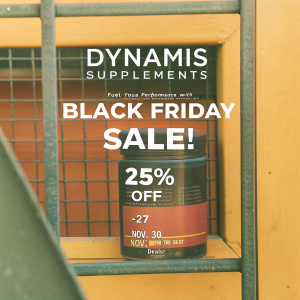 Dynamis Supplements Black Friday Sale! 25% OFF Nov. 27 - Nov. 30. Fuel your performance with our premium amino, recovery, and energy products. Shop now for the best deals!
