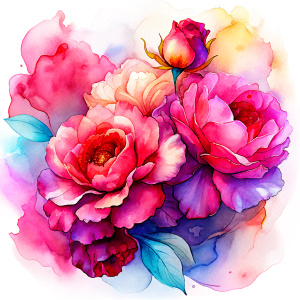 
alcohol ink flowers


