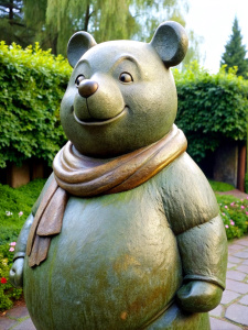 A statue of Winnie-the-Pooh