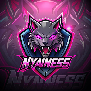 gaming logo with nick ,,NYANESS"