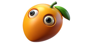 mango with eyes, sream