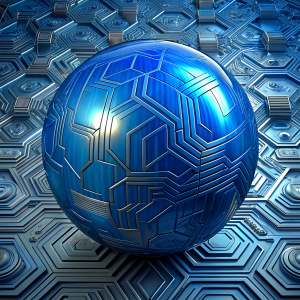 global blue circuit board  background